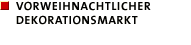 Vorweihnachtlicher Dekorationsmarkt